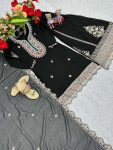 FASHIONABLE GEORGETTE EMBROIDERY CODING SEQUENCE WORK TOP PALAZZO WITH DUPATTA PARTY WEAR WHOLESALE PRICE ETHNIC GARMENT (6)