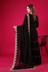 FASHIONABLE GEORGETTE EMBROIDERY SEQUENCE THREAD WORK TOP SHARARA WITH DUPATTA PARTY WEAR WHOLESALE PRICE ETHNIC GARMENT (14)