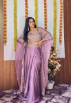 FASHIONABLE KASTURI SILK EMBROIDERY SEQUENCE WORK DRAPE SKIRT BLOUSE WITH DUPATTA PARTY WEAR WHOLESALE PRICE ETHNIC GARMENT (5)