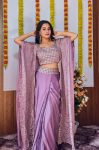 FASHIONABLE KASTURI SILK EMBROIDERY SEQUENCE WORK DRAPE SKIRT BLOUSE WITH DUPATTA PARTY WEAR WHOLESALE PRICE ETHNIC GARMENT (5)