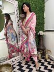 FASHIONABLE MUSLIN COTTOM DIGITAL PRINTED WITH MIRROR AND DIAMOND HANDWORK TOP BOTTOM WITH DUPATTA FESTIVE WEAR WHOLESALE PRICE ETHNIC GARMENT (9)