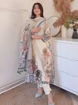 FASHIONABLE MUSLIN COTTOM DIGITAL PRINTED WITH MIRROR AND DIAMOND HANDWORK TOP BOTTOM WITH DUPATTA FESTIVE WEAR WHOLESALE PRICE ETHNIC GARMENT (8)