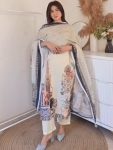 FASHIONABLE MUSLIN COTTOM DIGITAL PRINTED WITH MIRROR AND DIAMOND HANDWORK TOP BOTTOM WITH DUPATTA FESTIVE WEAR WHOLESALE PRICE ETHNIC GARMENT (8)