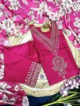 FASHIONABLE RAYON EMBROIDERY WORK TOP BOTTOM WITH DUPATTA PARTY WEAR WHOLESALE PRICE ETHNIC GARMENT (8)