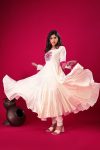 FASHIONABLE ROMAN SILK EMBROIDERY SEQUENCE WORK GOWN BOTTOM WITH DUPATTA FESTIVE WEAR WHOLESALE PRICE ETHNIC GARMENT (15)