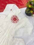 FASHIONABLE ROMAN SILK EMBROIDERY SEQUENCE WORK GOWN BOTTOM WITH DUPATTA FESTIVE WEAR WHOLESALE PRICE ETHNIC GARMENT (15)