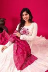 FASHIONABLE ROMAN SILK EMBROIDERY SEQUENCE WORK GOWN BOTTOM WITH DUPATTA FESTIVE WEAR WHOLESALE PRICE ETHNIC GARMENT (15)