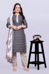 FASHIONABLE SOFT COTTON PRINTED WORK TOP BOTTOM WITH DUPATTA PARTY WEAR WHOLESALE PRICE ETHNIC GARMENT (4)