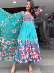 FASHIONABLE TABBY SILK DIGITAL PRINTED GOWN BOTTOM WITH DUPATTA PARTY WEAR WHOLESALE PRICE ETHNIC GARMENT (4)