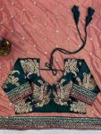 FASHIONABLE TWILL NET THREAD SEQUENCE WORK SAREE WITH UNSTITCHED BLOUSE PARTY WEAR WHOLESALE PRICE ETHNIC GARMENT (8)