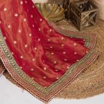 FASHIONABLE TWILL NET THREAD SEQUENCE WORK SAREE WITH UNSTITCHED BLOUSE PARTY WEAR WHOLESALE PRICE ETHNIC GARMENT (8)