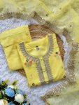 FASHIONABLE VISCOSE JACQUARD EMBROIDERY WORK TOP BOTTOM WITH DUPATTA PARTY WEAR WHOLESALE PRICE ETHNIC GARMENT (6)