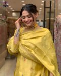 FASHIONABLE VISCOSE JACQUARD EMBROIDERY WORK TOP BOTTOM WITH DUPATTA PARTY WEAR WHOLESALE PRICE ETHNIC GARMENT (6)