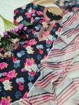 FASHIONABLE VISCOSE SEQUENCE EMBROIDERY WORK TOP BOTTOM WITH DUPATTA PARTY WEAR WHOLESALE PRICE ETHNIC GARMENT (8)