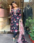 FASHIONABLE VISCOSE SEQUENCE EMBROIDERY WORK TOP BOTTOM WITH DUPATTA PARTY WEAR WHOLESALE PRICE ETHNIC GARMENT (8)