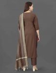 FORMAL WEAR COTTON EMBROIDERY WORK TOP BOTTOM WITH DUPATTA FESTIVE WEAR WHOLESALE PRICE ETHNIC GARMENT (6)