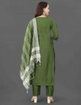 FORMAL WEAR COTTON EMBROIDERY WORK TOP BOTTOM WITH DUPATTA FESTIVE WEAR WHOLESALE PRICE ETHNIC GARMENT (2)