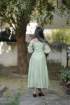 LATEST CHINON HANDWORK THREAD PLEATING ON FRONT AND PLAIN ALL OVER ONE PIECE CASUAL WEAR WHOLESALE PRICE ETHNIC GARMENT (11)