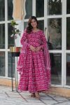 LATEST COTTON DIGITAL PRINTED GOWN BOTTOM WITH DUPATTA FESTIVE WEAR WHOLESALE PRICE ETHNIC GARMENT (9)