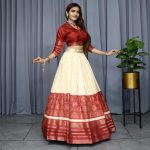 LATETS DOLA SILK PRINTS WITH WEAVING BORDER WORK LEHENGA CHOLI PARTY WEAR WHOLESALE PRICE ETHNIC GARMENT (4)