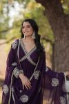 MOST PICKED BLOOMING GEORGETTE EMBROIDERY ZARI SEQUENCE WORK ALIA CUT GOWN WITH DUPATTA PARTY WEAR WHOLESALE PRICE ETHNIC GARMENT (7)