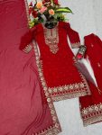 MOST PICKED GEORGETTE EMBROIDERY SEQUENCE WORK TOP PALAZZO WITH DUPATTA PARTY WEAR WHOLESALE PRICE ETHNIC GARMENT (4)