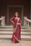 MOST PICKED GEORGETTE SEQUENCE THREAD EMBROIDERY WORK TOP SHARARA WITH DUPATTA PARTY WEAR WHOLESALE PRICE ETHNIC GARMENT (3)