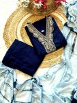 MOST PICKED MAGIC SLUB EMBROIDERY WORK TOP BOTTOM WITH DUPATTA PARTY WEAR WHOLESALE PRICE ETHNIC GARMENT (4)