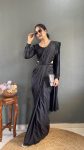 MOST PICKED NATURAL SILK HAND WORK READY TO WEAR SAREE STITCHED BLOUSE WITH WAIST BELT PARTY WEAR WHOLESALE PRICE ETHNIC GARMENT (3)