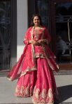 MOST PICKED TWILL NET EMBROIDERY SEQUENCE WORK TOP PALAZZO WITH DUPATTA PARTY WEAR WHOLESALE PRICE ETHNIC GARMENT (4)