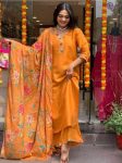 MOST PICKED VISCOSE BLEND EMBROIDERY WORK TOP BOTTOM WITH PRINTED DUPATTA PARTY WEAR WHOLESALE PRICE ETHNIC GARMENT (5)