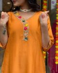 MOST PICKED VISCOSE BLEND EMBROIDERY WORK TOP BOTTOM WITH PRINTED DUPATTA PARTY WEAR WHOLESALE PRICE ETHNIC GARMENT (5)