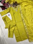 NEW ARRIVAL CHANDERI SILK TOP BOTTOM WITH DUPATTA PARTY WEAR WHOLESALE PRICE ETHNIC GARMENT (9)