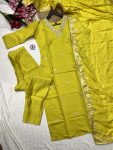 NEW ARRIVAL CHANDERI SILK TOP BOTTOM WITH DUPATTA PARTY WEAR WHOLESALE PRICE ETHNIC GARMENT (9)