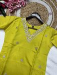 NEW ARRIVAL CHANDERI SILK TOP BOTTOM WITH DUPATTA PARTY WEAR WHOLESALE PRICE ETHNIC GARMENT (9)