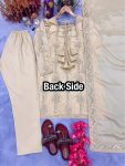 NEW ARRIVAL CHINON EMBROIDERY SEQUENCE WORK TOP BOTTOM WITH DUPATTA PARTY WEAR WHOLESALE PRICE ETHNIC GARMENT (3)
