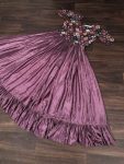 NEW ARRIVAL CHINON SEQUENCE AND POSITION PRINT WORK GOWN FESTIVE WEAR WHOLESALE PRICE ETHNIC GARMENT (2)