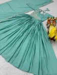 NEW ARRIVAL CHINON SEQUENCE AND THREAD WORK GOWN WITH DUPATTA FESTIVE WEAR WHOLESALE PRICE ETHNIC GARMENT (6)