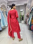 NEW ARRIVAL CHINON SILK DIGITAL PRINTED WITH SEQUENCE WORK TOP BOTTOM WITH DUPATTA FESTIVE WEAR WHOLESALE PRICE ETHNIC GARMENT (12)