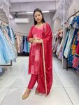 NEW ARRIVAL CHINON SILK DIGITAL PRINTED WITH SEQUENCE WORK TOP BOTTOM WITH DUPATTA FESTIVE WEAR WHOLESALE PRICE ETHNIC GARMENT (12)