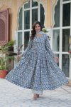 NEW ARRIVAL COTTON DIGITAL PRINTED GOWN BOTTOM WITH DUPATTA FESTIVE WEAR WHOLESALE PRICE ETHNIC GARMENT (11)