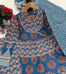 NEW ARRIVAL COTTON EMBROIDERY KANTHA WORK GOWN BOTTOM WITH DUPATTA PARTY WEAR WHOLESALE PRICE ETHNIC GARMENT (5)