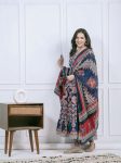 NEW ARRIVAL COTTON EMBROIDERY KANTHA WORK GOWN BOTTOM WITH DUPATTA PARTY WEAR WHOLESALE PRICE ETHNIC GARMENT (5)