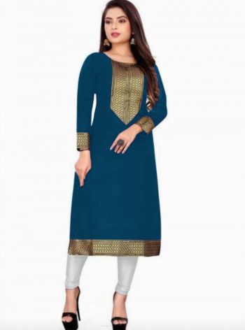 NEW ARRIVAL COTTON FLEX LACE WORK KURTI  RAMA