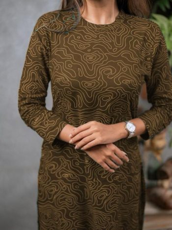 NEW ARRIVAL COTTON PRINTED KURTI  MEHNDI