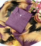 NEW ARRIVAL FENDI CRUSH PALIN KURTI WITH DIGITAL PRINTED DUPATTA CASUAL WEAR WHOLESALE PRICE ETHNIC GARMENT (2)