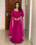 NEW ARRIVAL FENDI SILK EMBROIDERY SEQUENCE WORK  GOWN WITH DUPATTA RANI