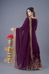 NEW ARRIVAL GEORGETTE EMBROIDERY SEQUENCE THREAD WORK TOP SHARARA WITH DUPATTA PARTY WEAR WHOLESALE PRICE ETHNIC GARMENT (32)