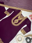 NEW ARRIVAL GEORGETTE EMBROIDERY SEQUENCE THREAD WORK TOP SHARARA WITH DUPATTA PARTY WEAR WHOLESALE PRICE ETHNIC GARMENT (32)
