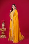 NEW ARRIVAL GEORGETTE EMBROIDERY SEQUENCE THREAD WORK TOP SHARARA WITH DUPATTA PARTY WEAR WHOLESALE PRICE ETHNIC GARMENT (42)